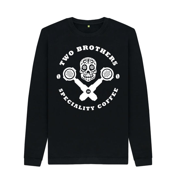 Black Mens Skull & Cross Filters Sweater