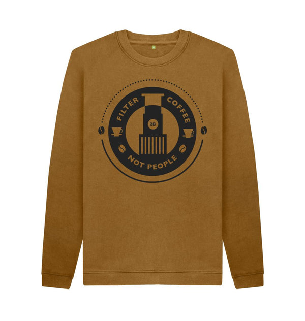Brown Filter Coffee Mens Sweater