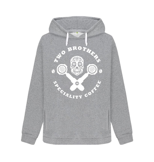 Light Heather Womens Skull & Cross Filters Hoody