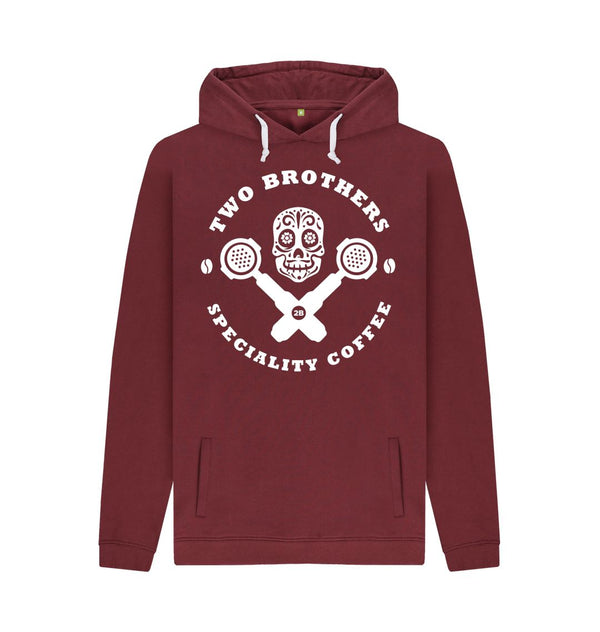 Red Wine Mens Skull & Cross Filters Hoody