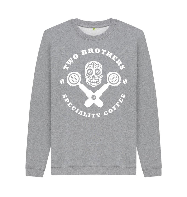 Light Heather Mens Skull & Cross Filters Sweater