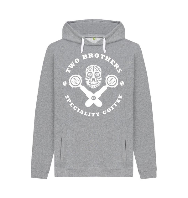 Light Heather Mens Skull & Cross Filters Hoody