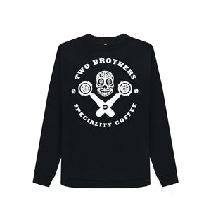 Black Womens Skull & Cross Filters Sweater